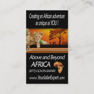 Above and Beyond/Christine's business cards