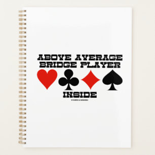 Above Average Bridge Player Inside Four Card Suits Planner