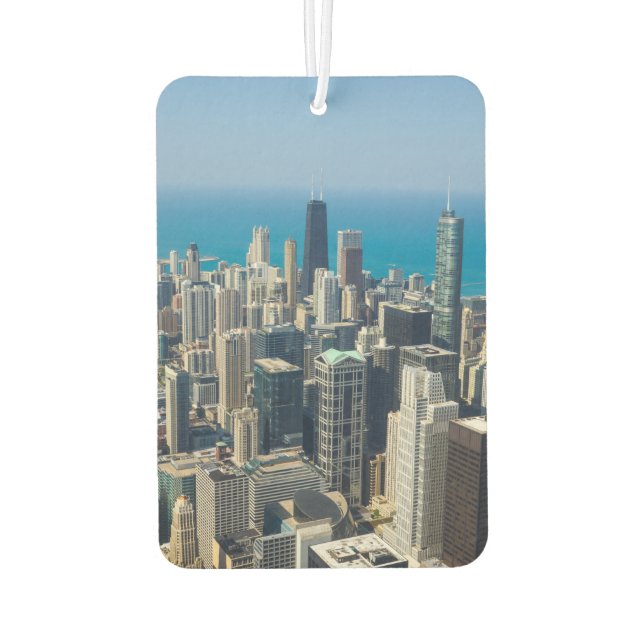 Above Chicago Car Air Freshener (Back)