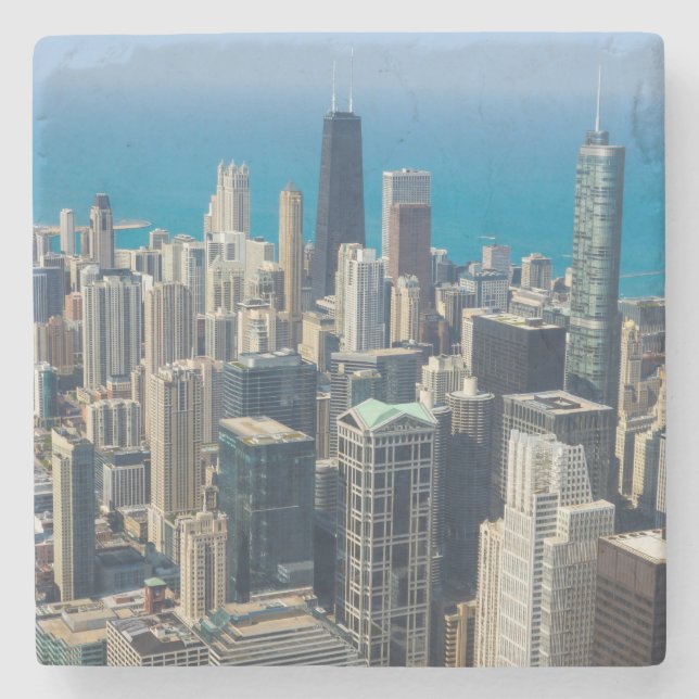 Above Chicago Stone Coaster (Front)