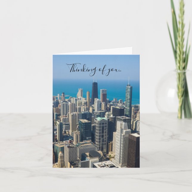 Above Chicago Thinking Of You Card (Front)