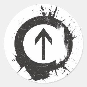 Above Drugs Classic Round Sticker