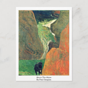 Above The Abyss By Paul Gauguin Postcard