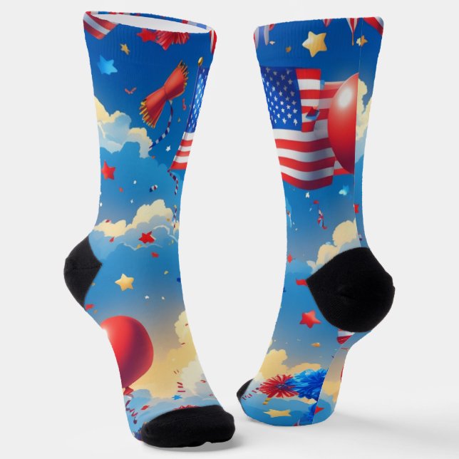 Above the Clouds Socks (Angled)