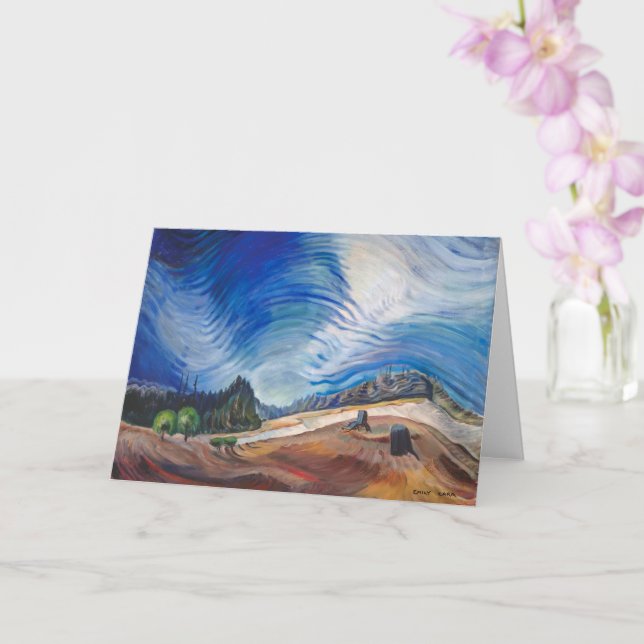 Above the Gravel Pit | Emily Carr | Card (Orchid)