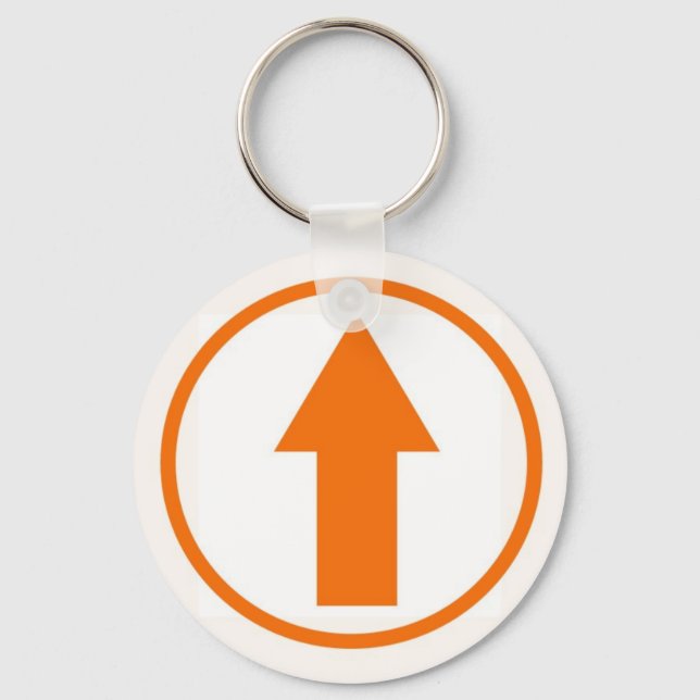 Above the Influence - Orange Key Ring (Front)