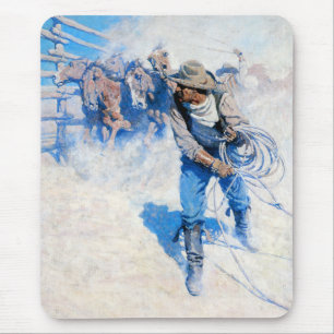 Above the Sea of Round Mouse Mat