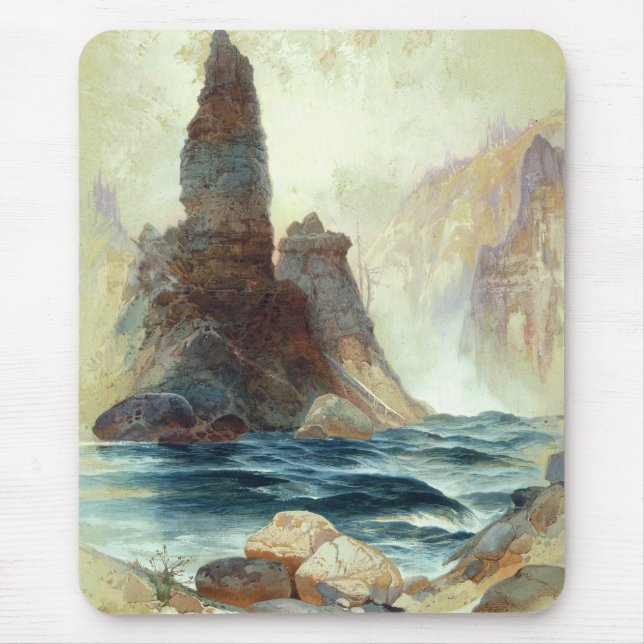 Above Tower Falls, Moran, 1872 Mouse Mat (Front)