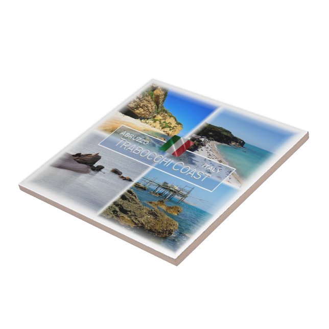ABR002 TRABOCCHI COAST, Abruzzo, Italy, Tile (Side)