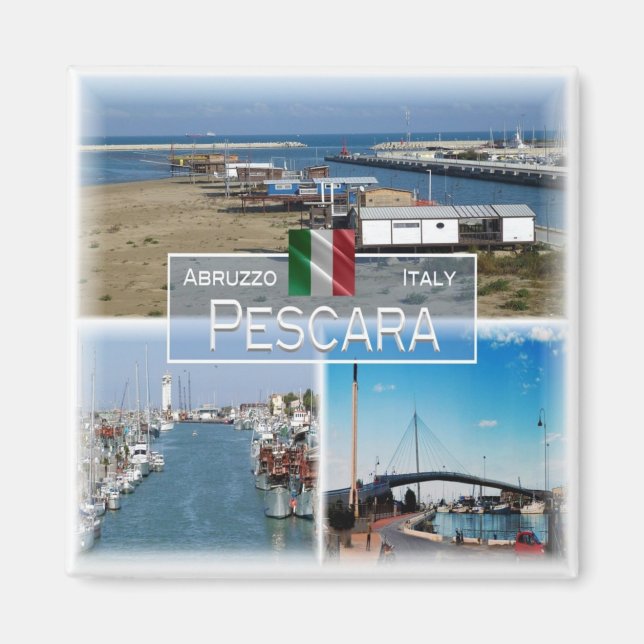 ABR008 PESCARA, Abruzzo, Italy, Fridge Magnet (Front)