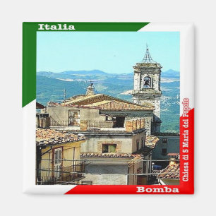 ABR018 BOMBA, Abruzzo, Italy, Fridge Magnet