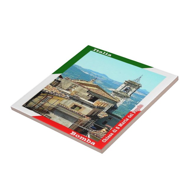 ABR018 BOMBA, Abruzzo, Italy, Tile (Side)