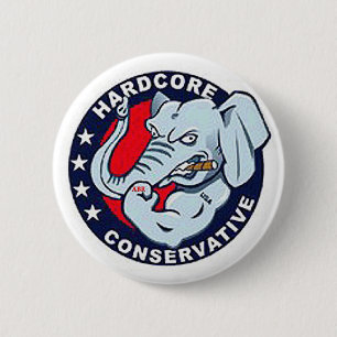 ABR Hardcore Conservative Elephant Button