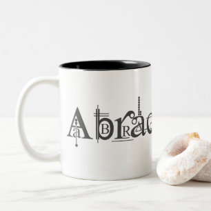 Abracadabra Text Two-Tone Coffee Mug