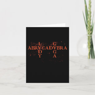 Abracadabra Vintage Triangle Gothic For Men Women  Card