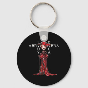Abracadabra Vintage Triangle Gothic For Men Women  Key Ring