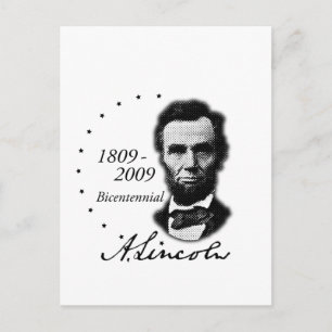 Abraham (Abe) Lincoln Bicentennial Postcard