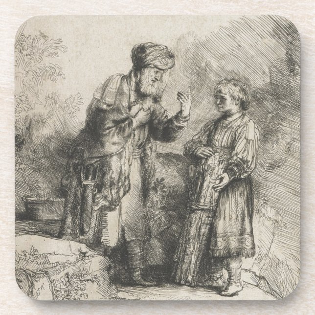 Abraham and Isaac Coaster (Front)