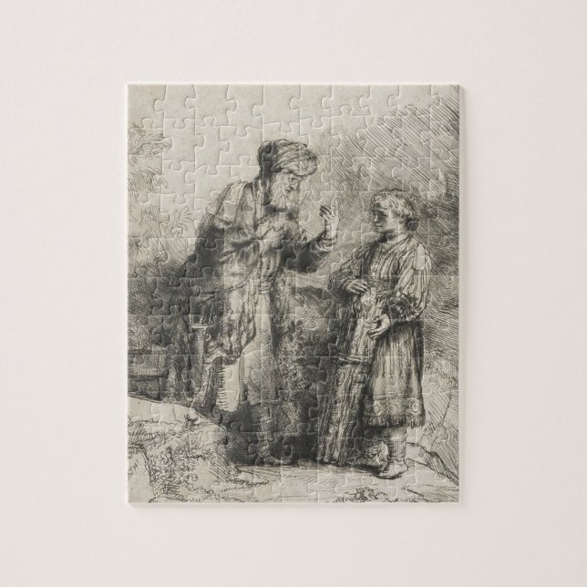 Abraham and Isaac Jigsaw Puzzle (Vertical)