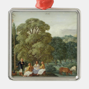 Abraham entertaining the Three Angels Metal Tree Decoration