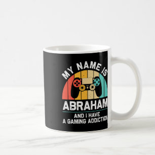Abraham Gift Name Personalised Funny Gaming Geek B Coffee Mug