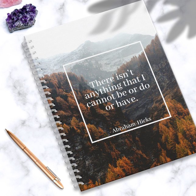 Abraham-Hicks Law of Attraction Worthiness Quote  Notebook (In Situ)