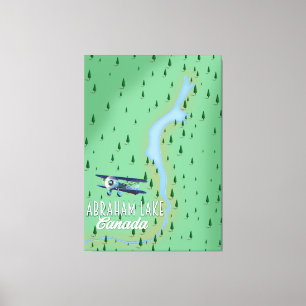 Abraham Lake, canada Canvas Print
