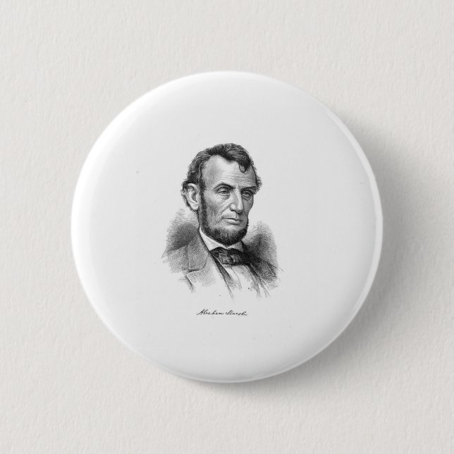 Abraham Lincoln 10 6 Cm Round Badge (Front)