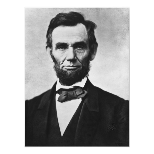 Abraham Lincoln: 16th President of America Photo Print (Front)