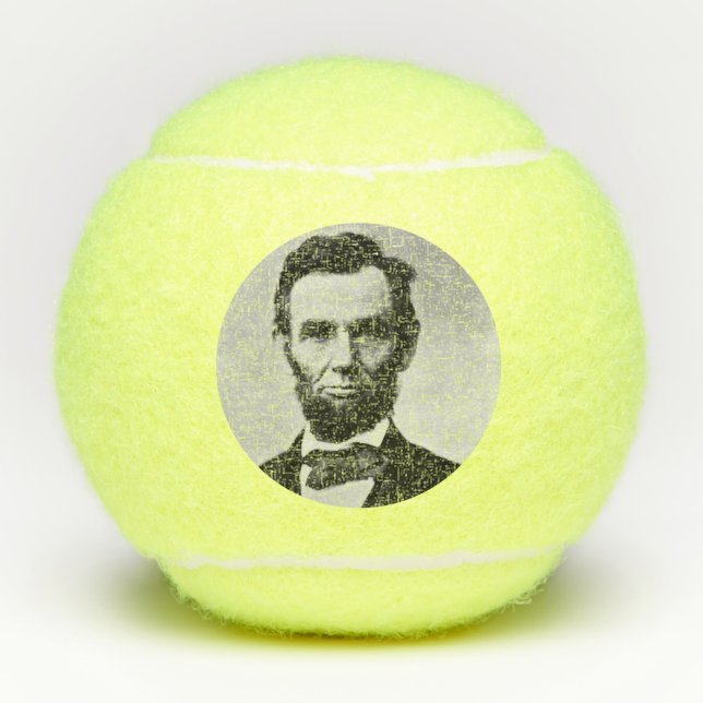 Abraham Lincoln: 16th President of America Tennis Balls (Front)