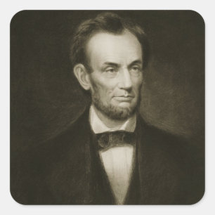 Abraham Lincoln, 16th President of the United Stat Square Sticker
