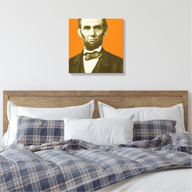 Abraham Lincoln 2 Canvas Print (Insitu(Bedroom))
