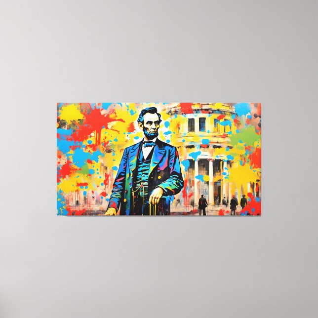 ABRAHAM LINCOLN 2 CANVAS PRINT (Front)