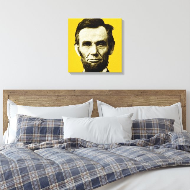 Abraham Lincoln 3 Canvas Print (Insitu(Bedroom))