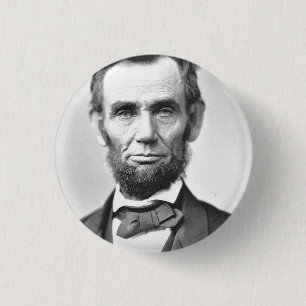 Abraham Lincoln 3 Cm Round Badge