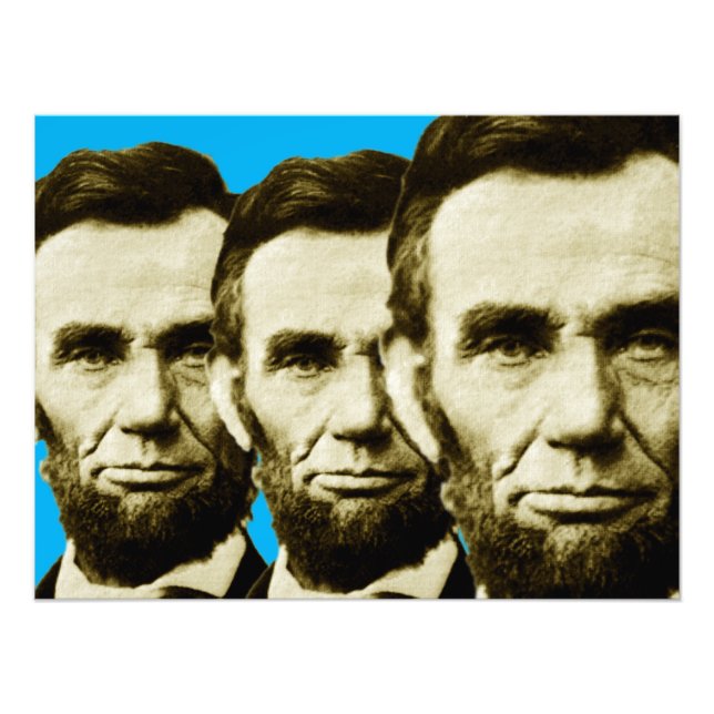 Abraham Lincoln 3 PLus Photo Print (Front)
