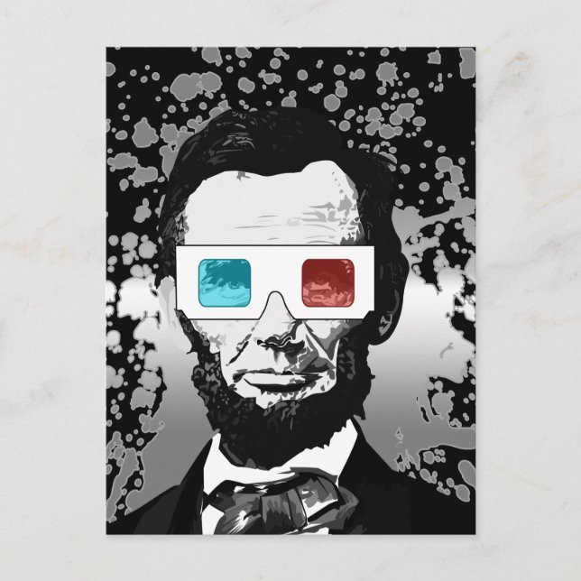 Abraham Lincoln - 3D  Postcard (Front)