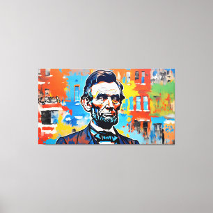 ABRAHAM LINCOLN 4 CANVAS PRINT