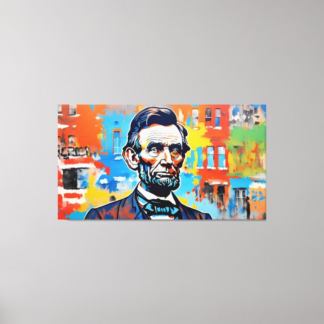 ABRAHAM LINCOLN 4 CANVAS PRINT (Front)