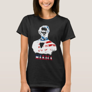 Abraham Lincoln 4th Of July American Usa Flag T-Shirt