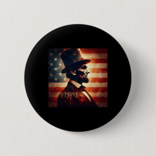 Abraham Lincoln 4th Of July Independence Day Ameri 6 Cm Round Badge