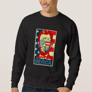 Abraham Lincoln 4th Of July Merica Design Tee