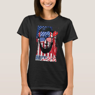 Abraham Lincoln 4th Of July Merica Men Women Ameri T-Shirt