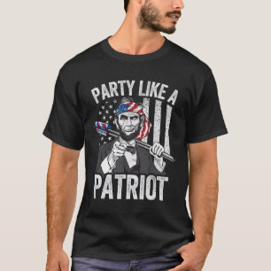 Abraham Lincoln 4th Of July Shirt Men American Usa