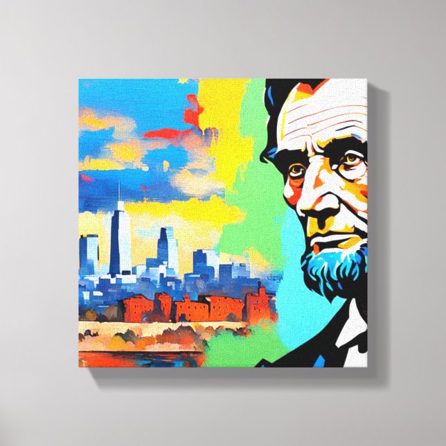 ABRAHAM LINCOLN 6 CANVAS PRINT (Front)