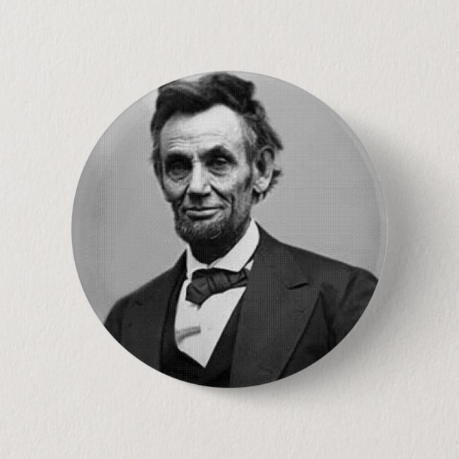 Abraham Lincoln 6 Cm Round Badge (Front)