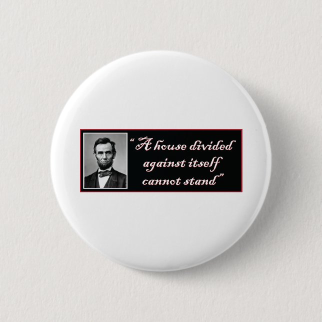 Abraham Lincoln 6 Cm Round Badge (Front)