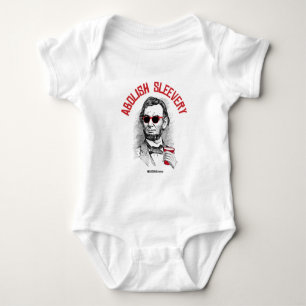Abraham Lincoln - Abolish Sleevery Baby Bodysuit