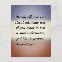 Abraham Lincoln Adversity and Power Quote
