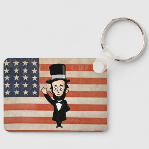 Abraham Lincoln American Patriot Key Ring